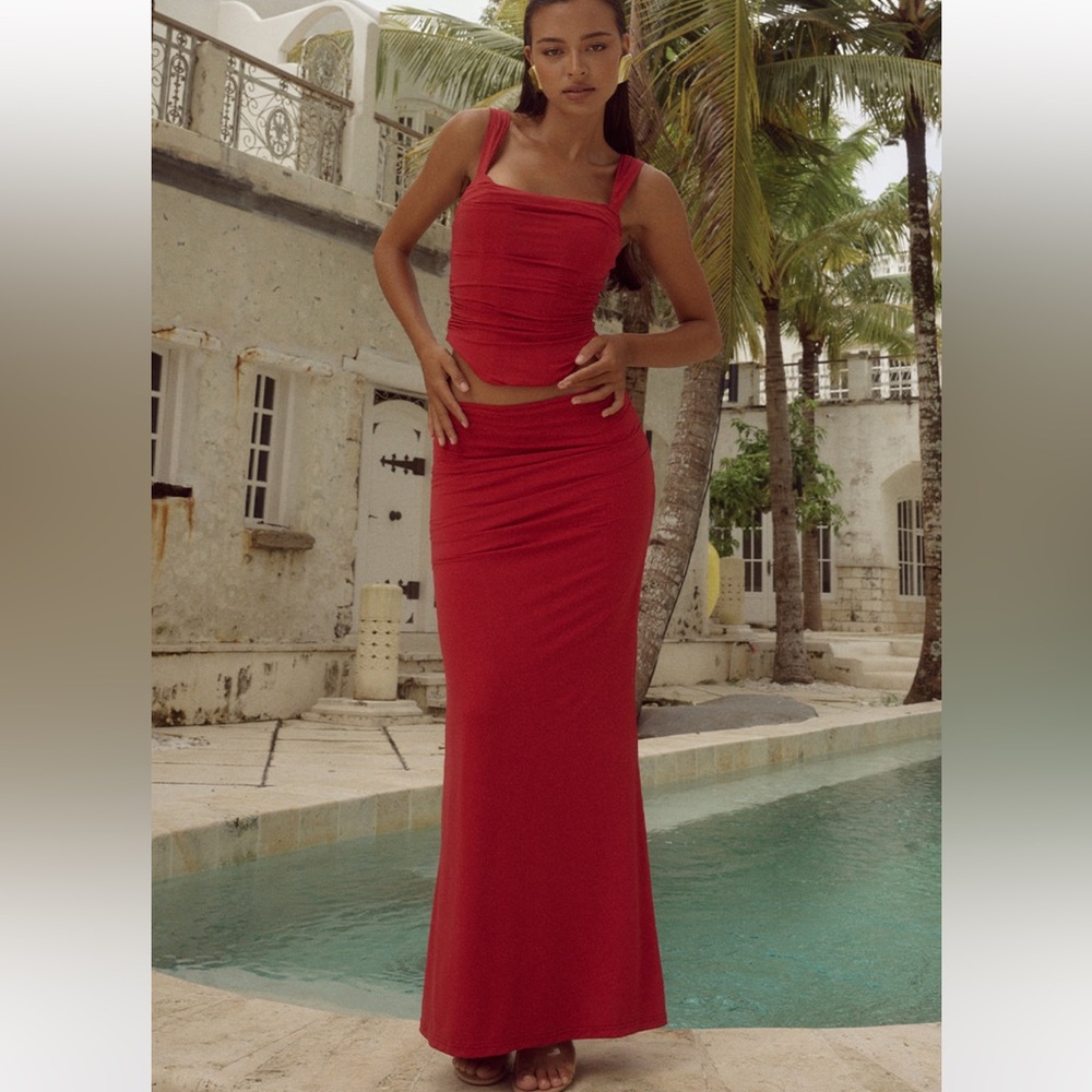Terrie maxi skirt and corset top